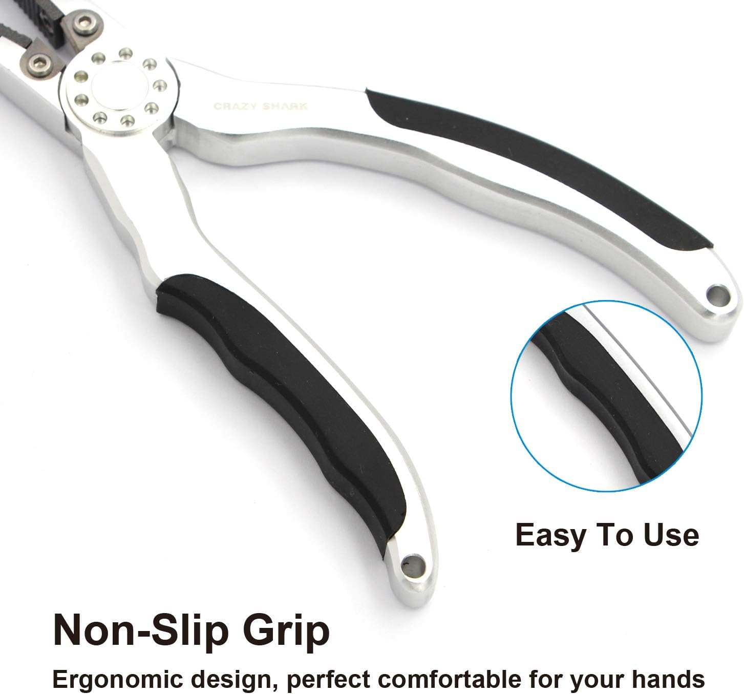Premium Aluminium Fishing Pliers with Stainless Steel Hook Remover, Saltwater Resistant Gear, Spilt Ring Pliers, Tungsten Carbide Cutters, and Braid Line Cutters