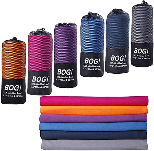 Microfiber Travel Sports Towel-Quick Dry Towel Navy Blue, Soft Lightweight Microfiber Camping Towel Absorbent Compact Travel Towel for Camping Gym Yoga Swimming Backpacking (XL:72''x32''+16''x16'')