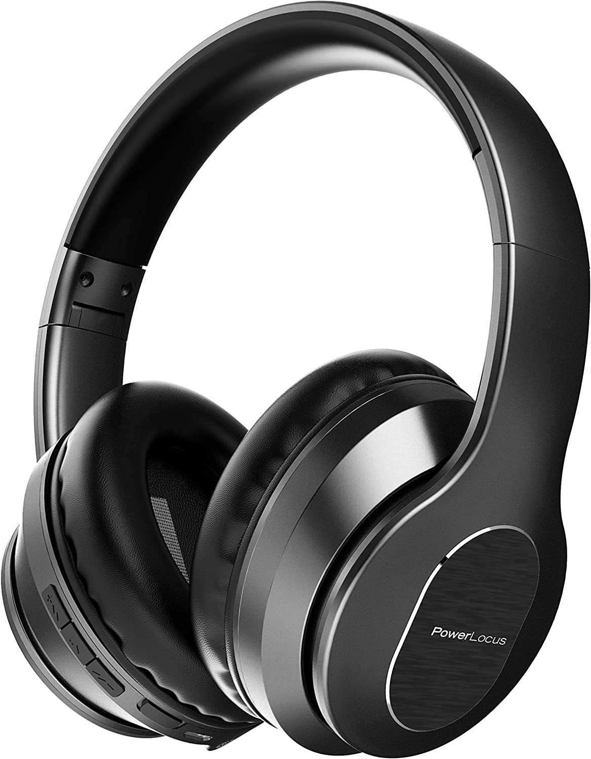 Wireless Over-Ear Active Noise Cancelling Headphones with Microphone - Hi-Fi Stereo, Soft Memory Foam Ear Cups, 35-Hour Playtime, Fast Charging for Phones, Home Office, TV, and Travel