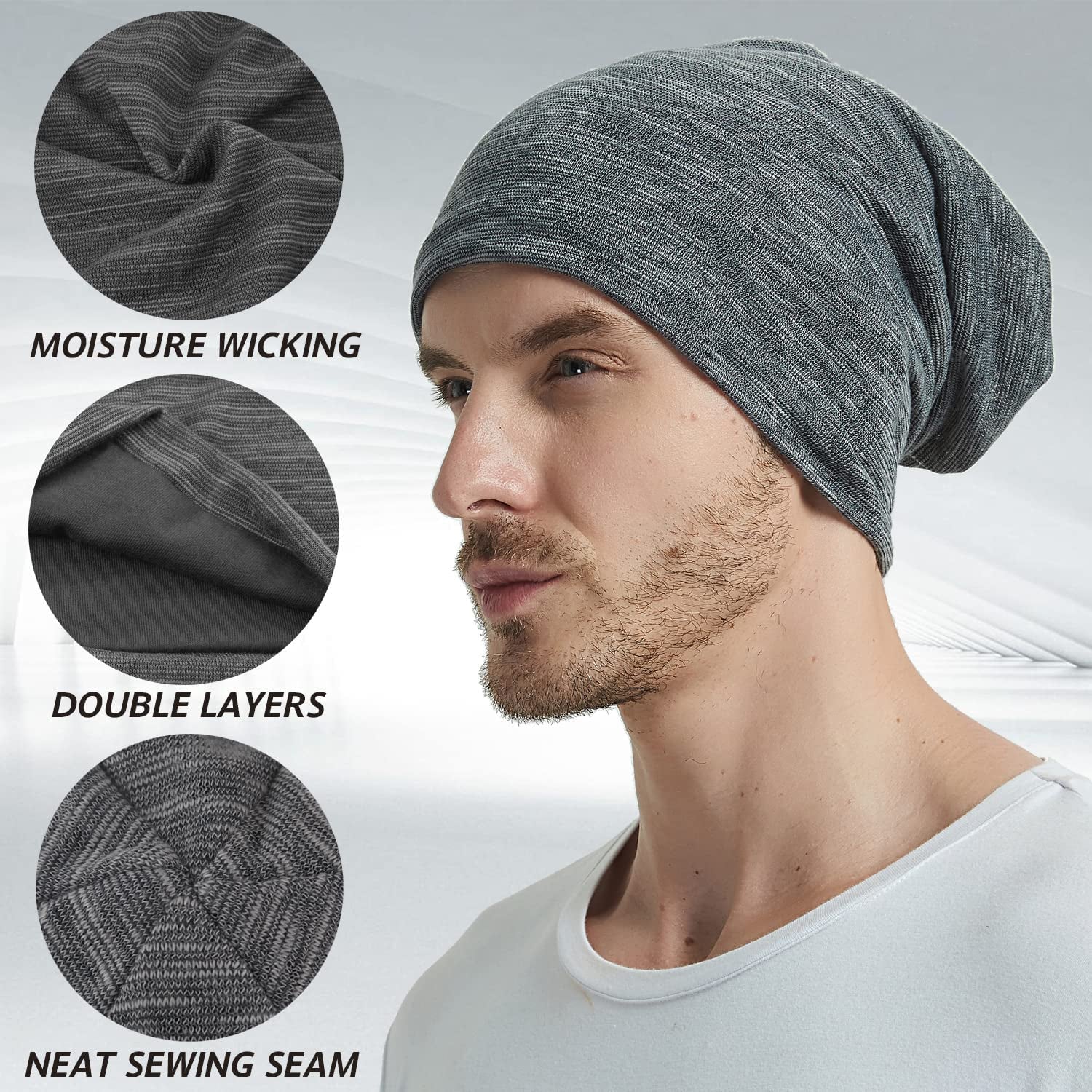 Slouchy Beanies Hats for - 2 Pack