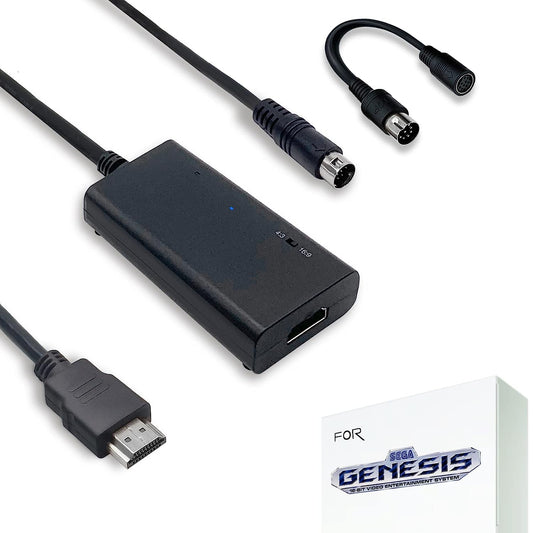 Sega Genesis Model 1/2/3 HDMI Cable - Compatible with Sega CD, Sega CDX, Sega 32X, Sega Nomad, and Original Sega Master System Consoles