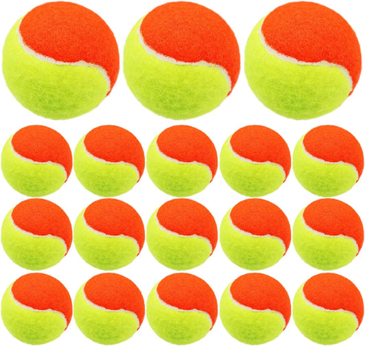 Bulk Tennis Balls - 18 Pieces for Training, Sports, Cricket, and Pet Play - Ideal for Lessons, Practice, Throwing Machines