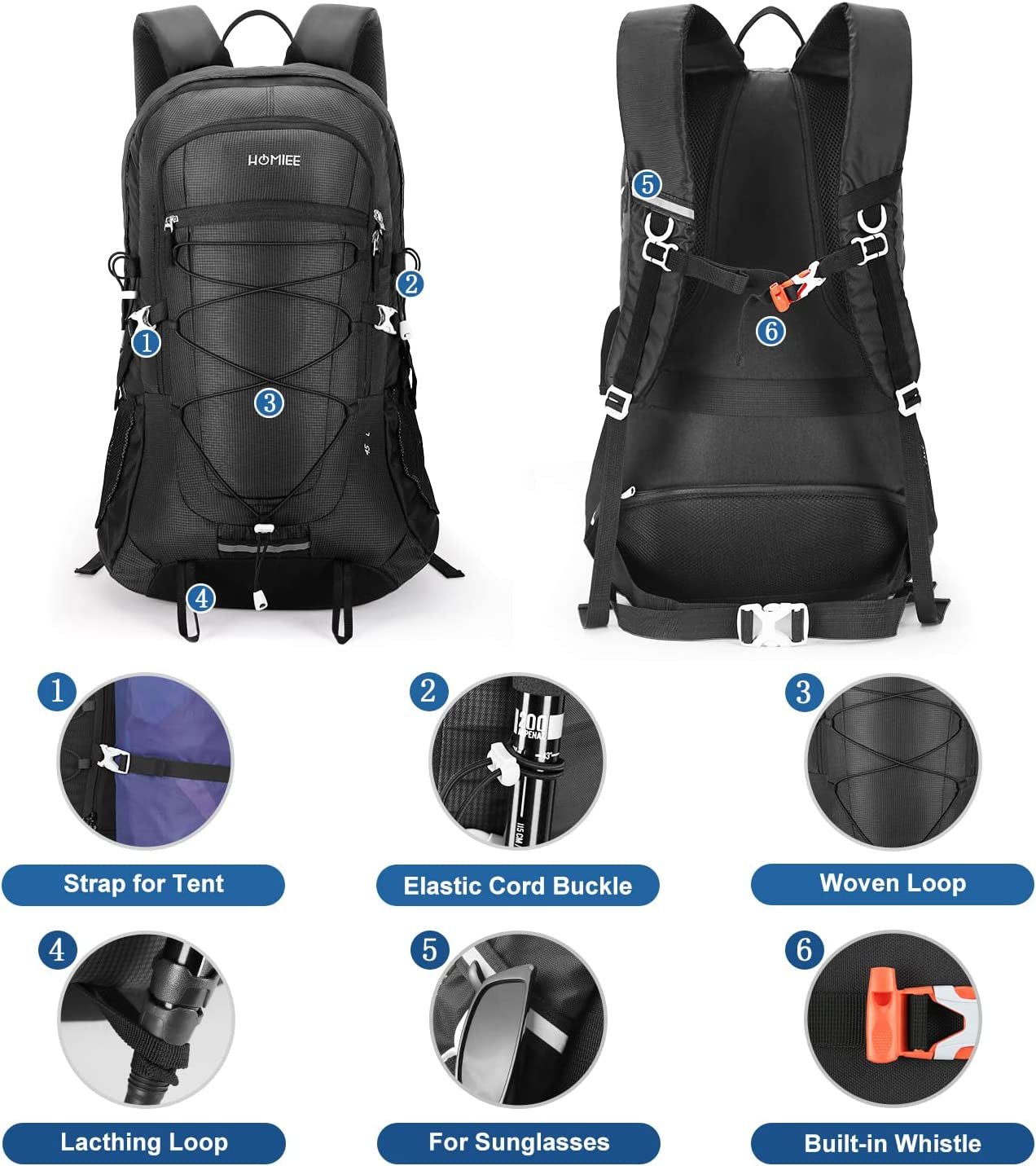 45L Hiking Backpack Daypack Camping Backpack