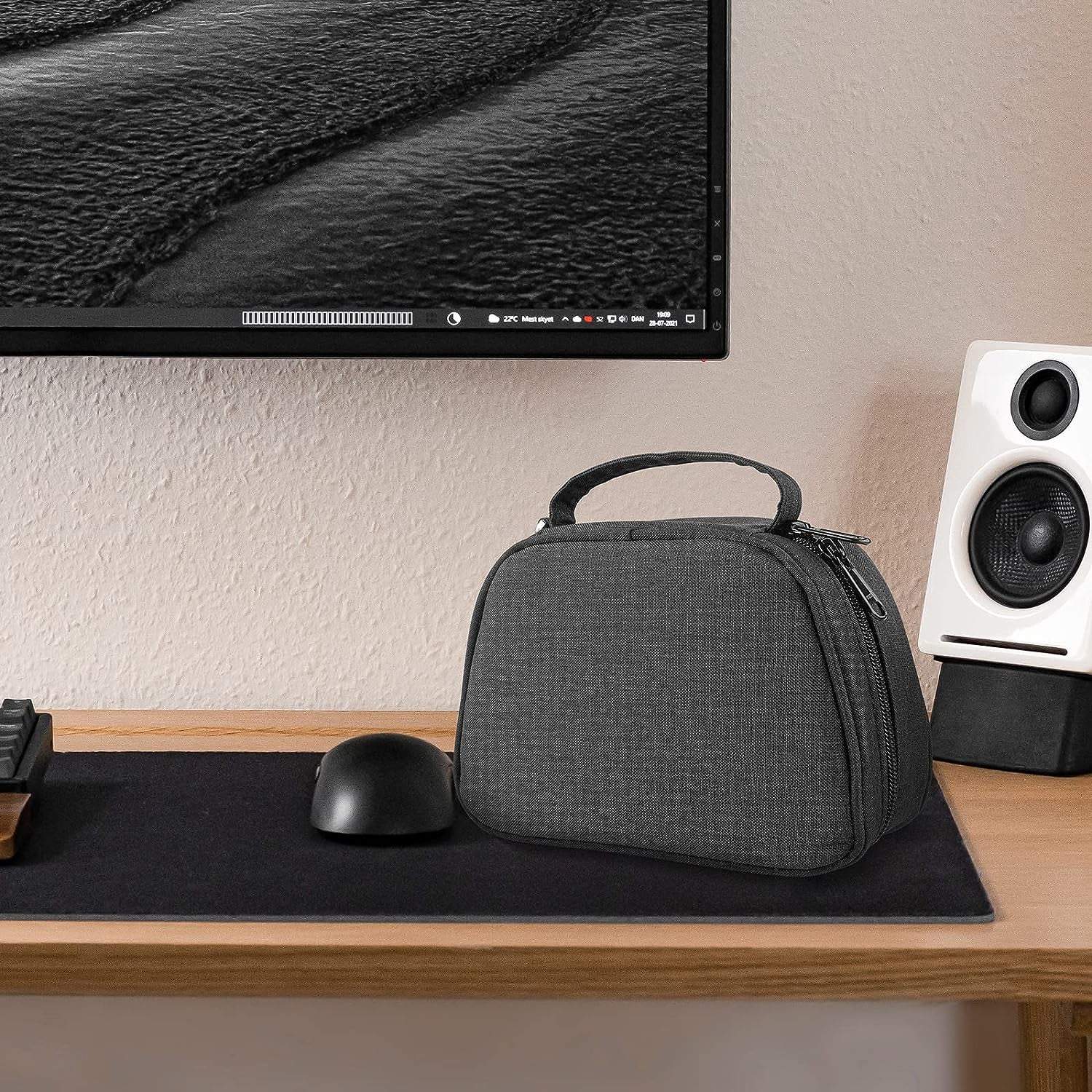 Gaming Controller Case - Compatible with Microsoft Xbox One S Wireless Controller, Luna Controller, Sony PlayStation 5 Controller (PS5), and PS4 Controller; Provides Carrying Protection in a Black Bag Design.