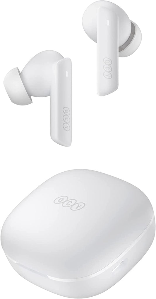 HT05 Wireless Earbuds with Multi-Mode Active Noise Cancelling - Bluetooth Headphones with Ai-Enhanced Calls, 6 Mics, Anti-Wind Noise, Transparency Mode, Custom EQ App, 7.5H + 24H Playtime, Bluetooth 5.2