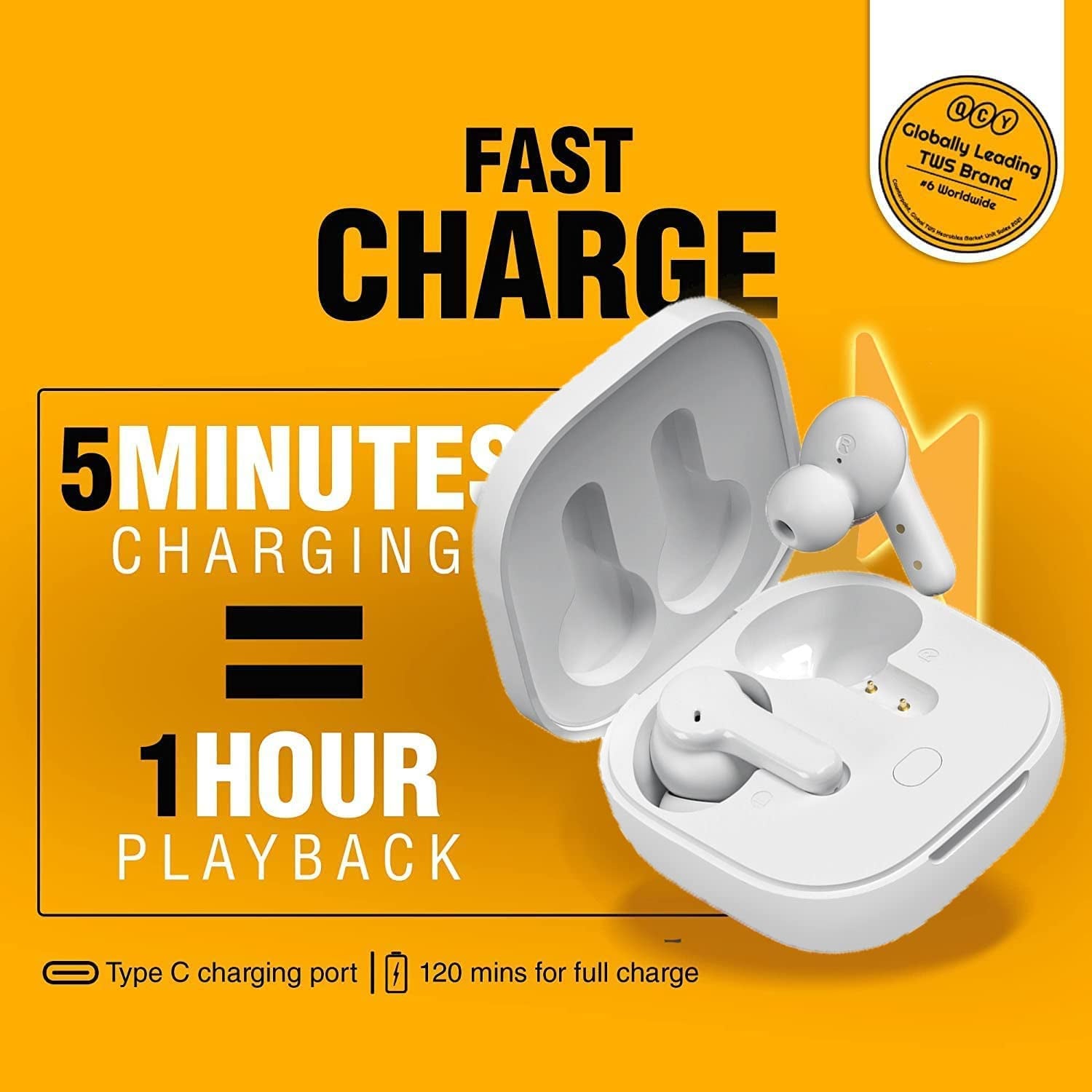 Bluetooth 5.1 Wireless Earbuds - T13 Earbuds with 40 Hours of Playtime, Bluetooth Headphones, 4 Microphones for Clear Calls, IPX5 Waterproof Rating, Custom EQ App Support