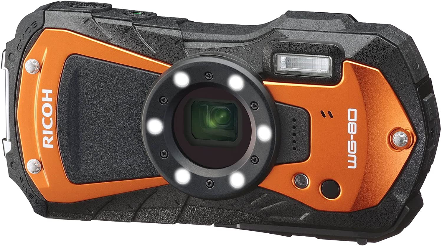 Waterproof Digital Camera in Orange: Shockproof, Freezeproof, and Crushproof