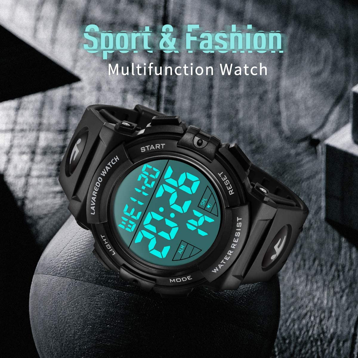 Waterproof Men's Sports Military Watch with LED Backlight, Alarm, Date, and Shockproof - Outdoor Chronograph Multifunctional Timepiece