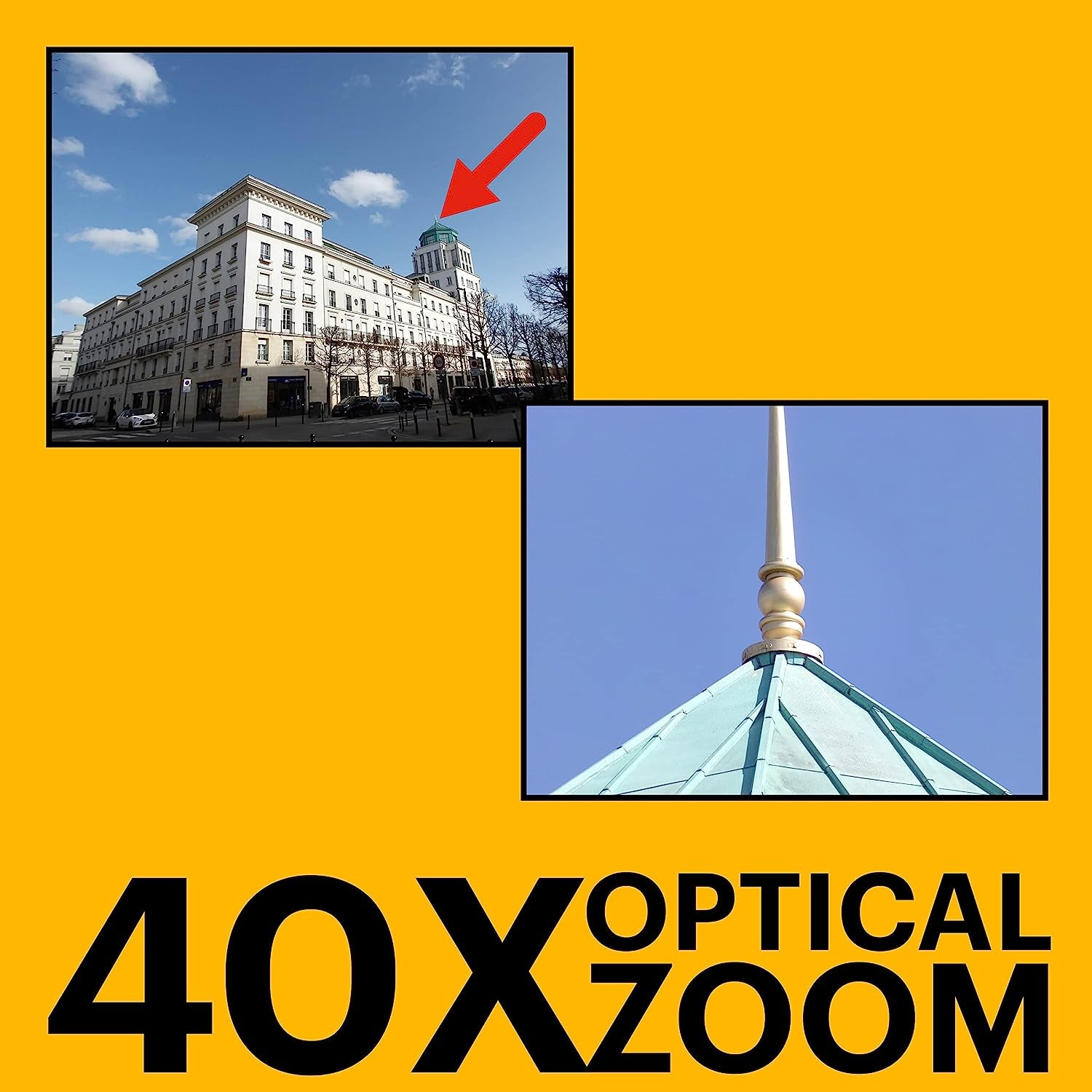Astro Zoom AZ405-BK 20MP Digital Camera: 40X Optical Zoom, 24mm Wide Angle, 1080P Full HD Video, 3" LCD Screen (Black)