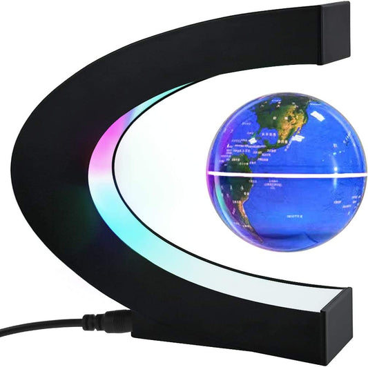 Magnetic Levitating Globe with LED Light - Unique Home Office Decor