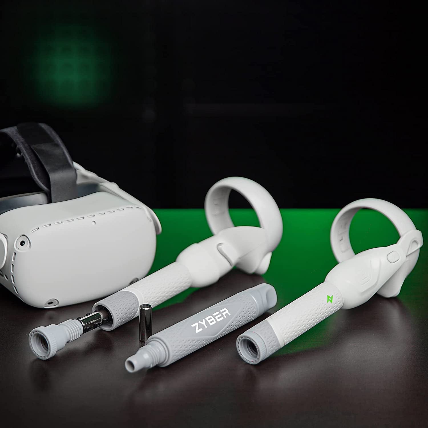 Golf Club Attachment for Oculus Quest 2: 3-in-1 Controller Grips Extension for Beat Saber Supernatural and VR Golf Club Adapter