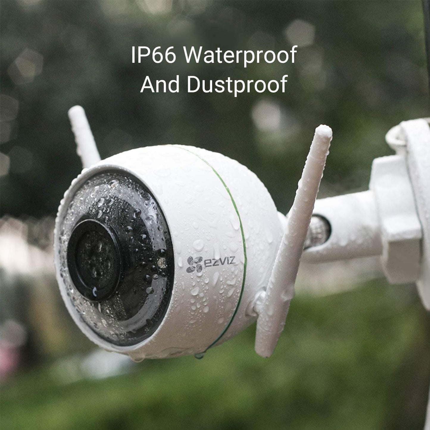 Weatherproof Outdoor Wifi Security Camera - 1080P Resolution, 100Ft Night Vision, Smart Motion Detection Zone, 2.4GHz Wifi Connectivity Only 
