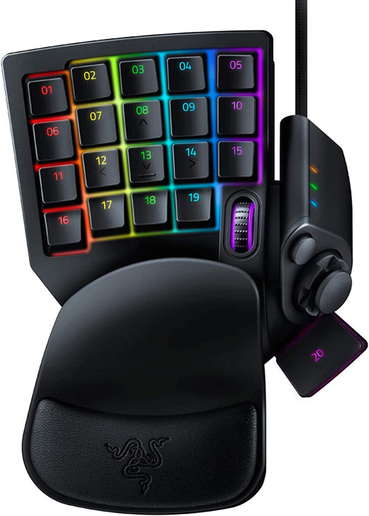 Tartarus V2 Gaming Keypad: Mecha-Membrane Key Switches, 32 Programmable Keys, Customizable Chroma RGB Lighting, Programmable Macros, Classic Black