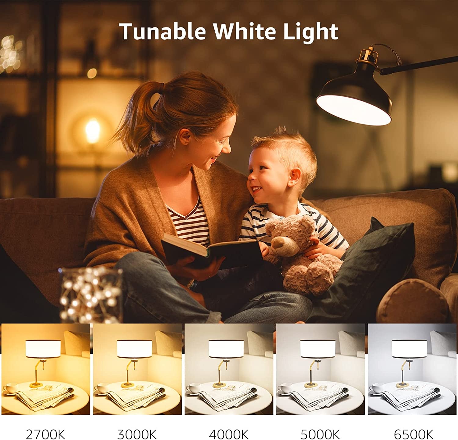Smart Light Bulbs: Bluetooth Color Changing Bulbs, Dimmable via App (Bluetooth, not WiFi), Equivalent to 60 Watts, A19 E26 RGB Bulb for Bedroom, Home, Party, and More.