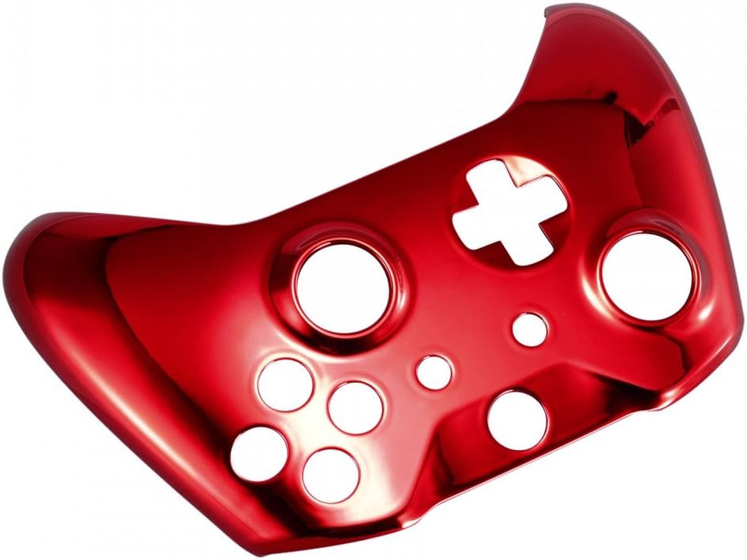 Red Chrome Front Housing Shell Faceplate for Xbox One S & Xbox One X Controller.