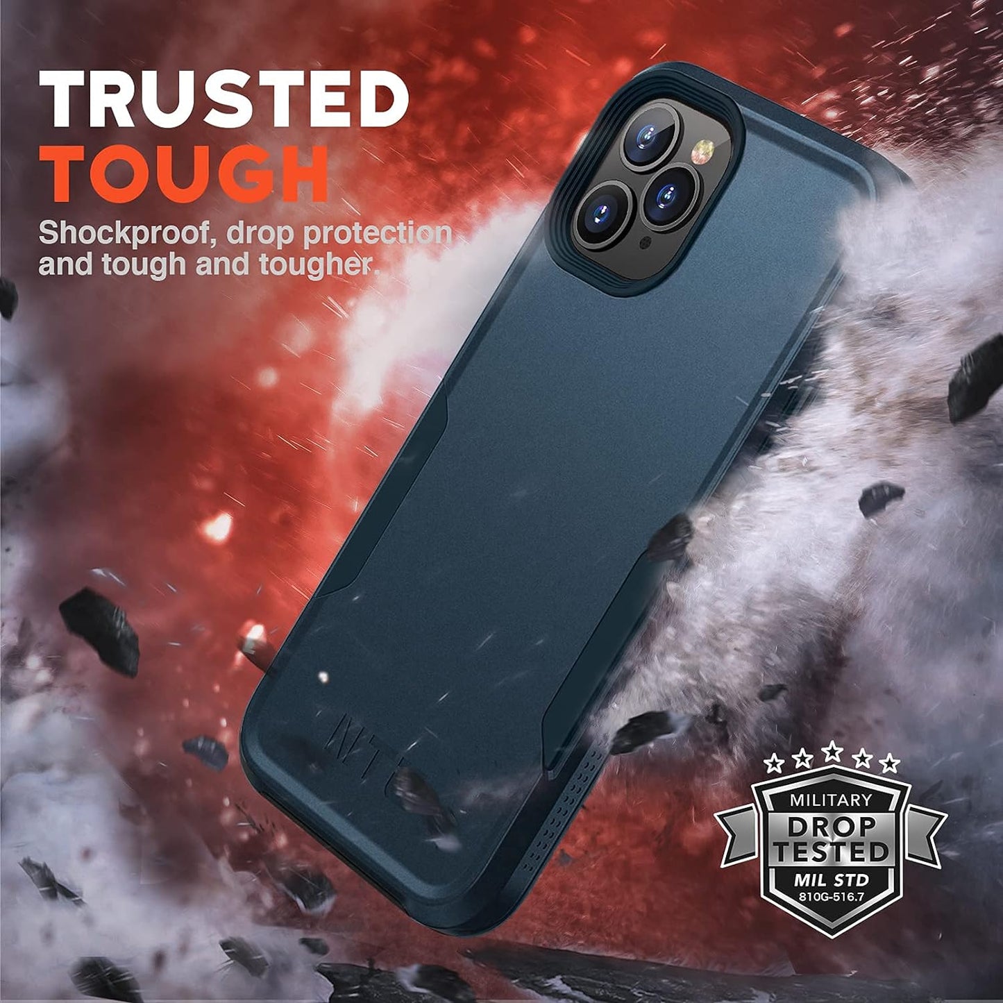 iPhone 11 Pro Max Case - Heavy-Duty, Lightweight, Slim, and Shockproof Protective Case for iPhone 11 Pro Max 6.5 inch - Blue