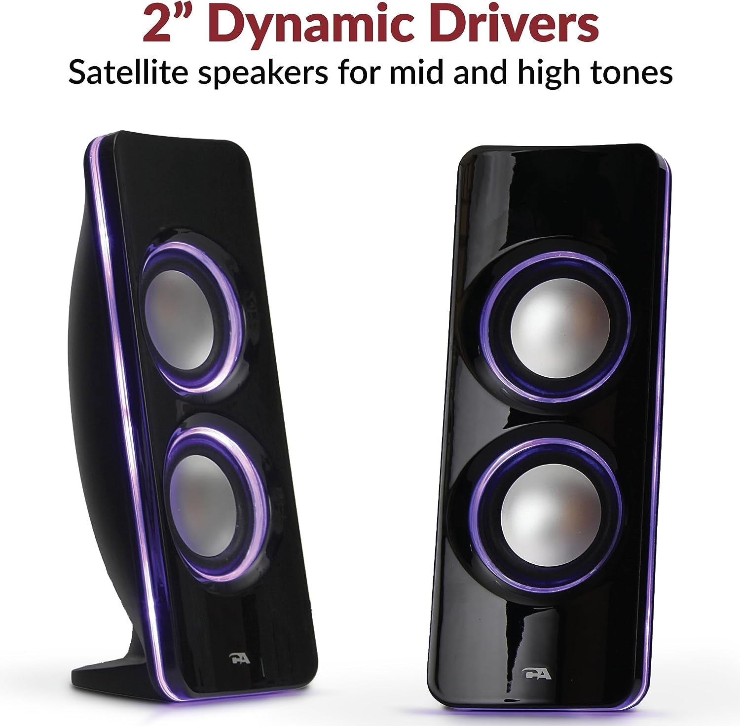 Bluetooth Speaker System with LED Lights - Ideal for Gaming, Movies, Parties, and Multimedia - 2.1 Subwoofer