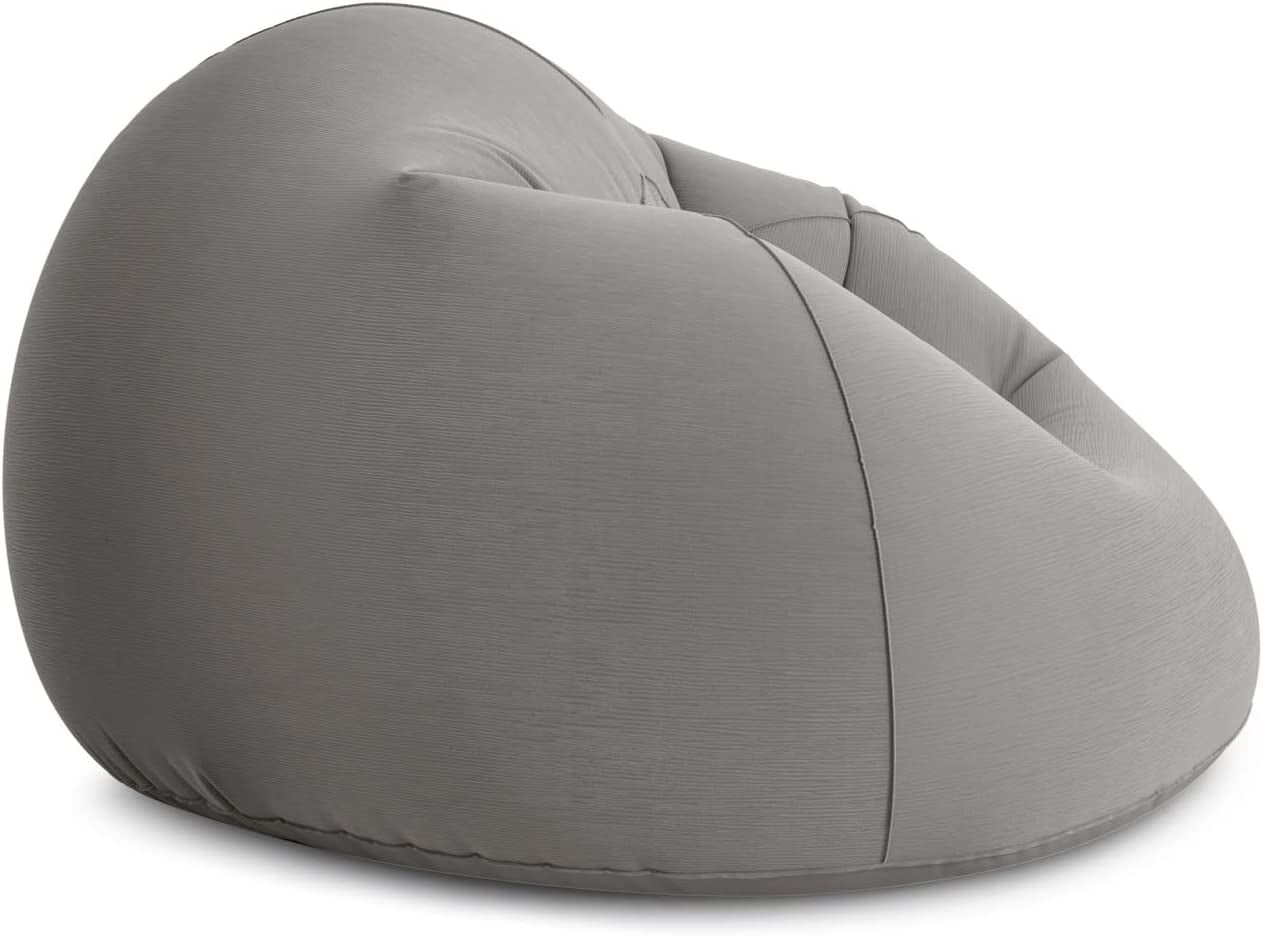 Beanless Bag Inflatable Chair Beige 42" X 41" X 27"