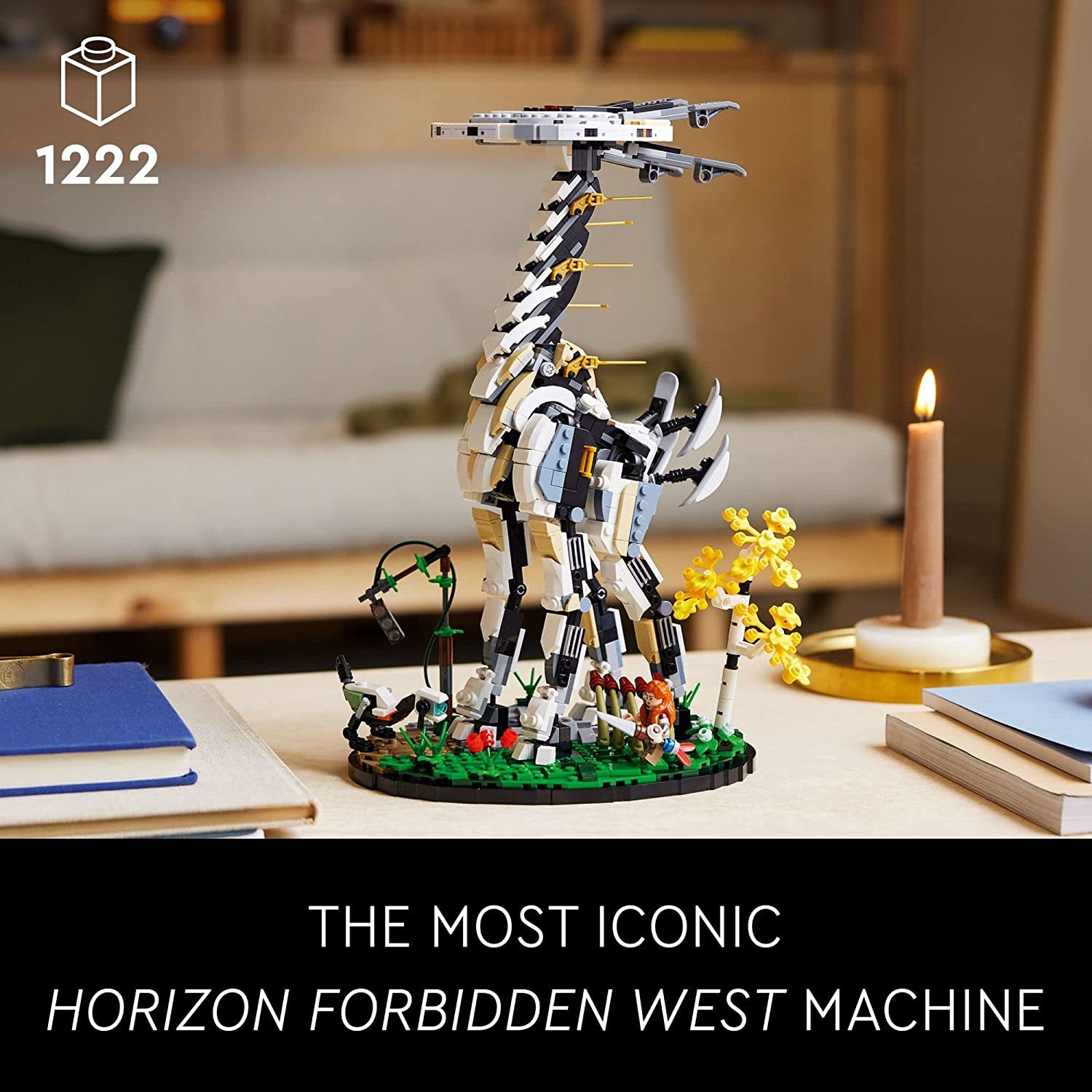 Horizon Forbidden West: Tallneck 76989 Construction Kit - Includes Aloy Minifigure and Watcher Figure, Featuring Accessories Inspired by the Game - Collectible Gift Idea for Teens, Adults, Men, and Women