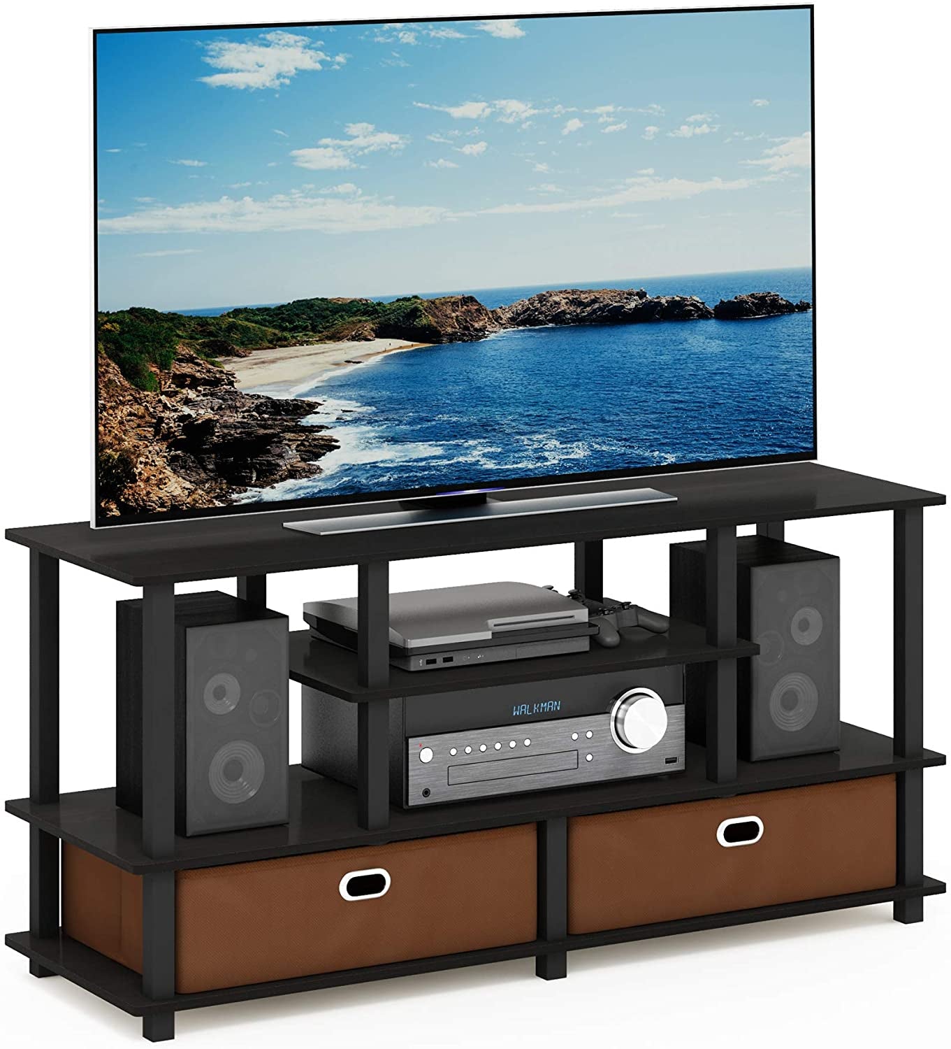  TV Stand in Espresso/Brown Finish