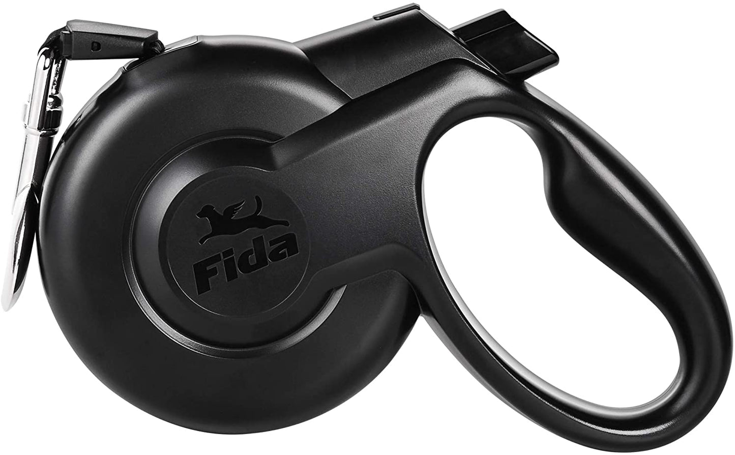 Retractable Pet Leash - Heavy Duty 16 ft Leash for Small Dogs or Cats up to 33 lbs - Tangle Free, One-Handed Brake - S, Black