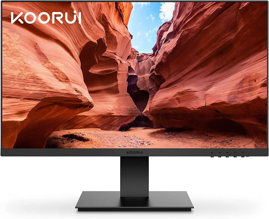 27 Inch Full HD Monitor - High Performance Computer Monitor with 1080P Resolution, 75Hz Refresh Rate, HDMI+VGA Connectivity, 99% sRGB Color Accuracy, 5ms Response Time, Eye Care Technology, and Virtually Borderless Design