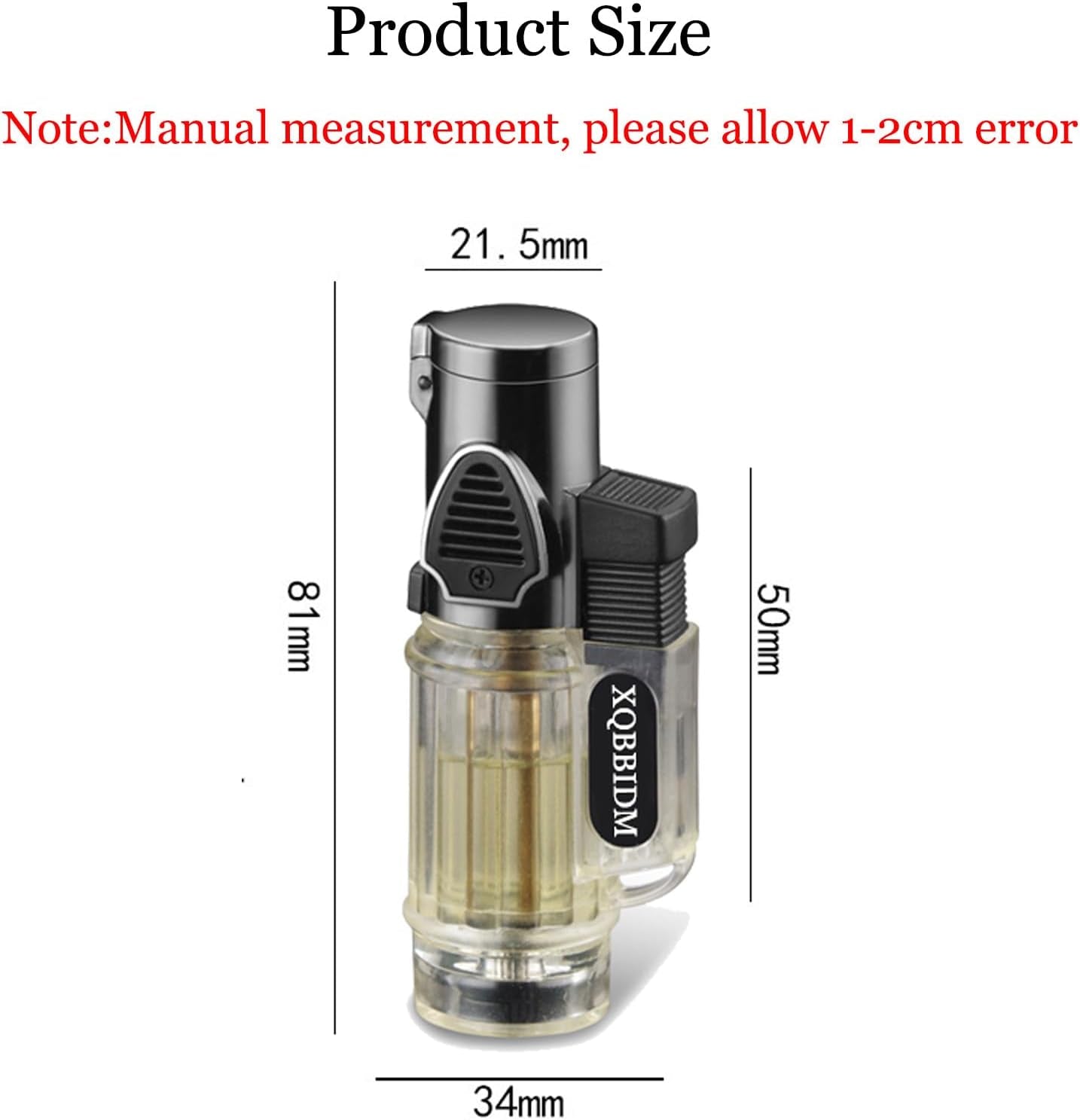 Lighter, 3 Pack Butane Lighter, Windproof Jet Flame Lighter with Fuel Window & Flame Locker,Cool Design Adjustable Flame Torch Lighter for Candle,Kitchen,Grill, Outdoor,Indoor(Without Butane)