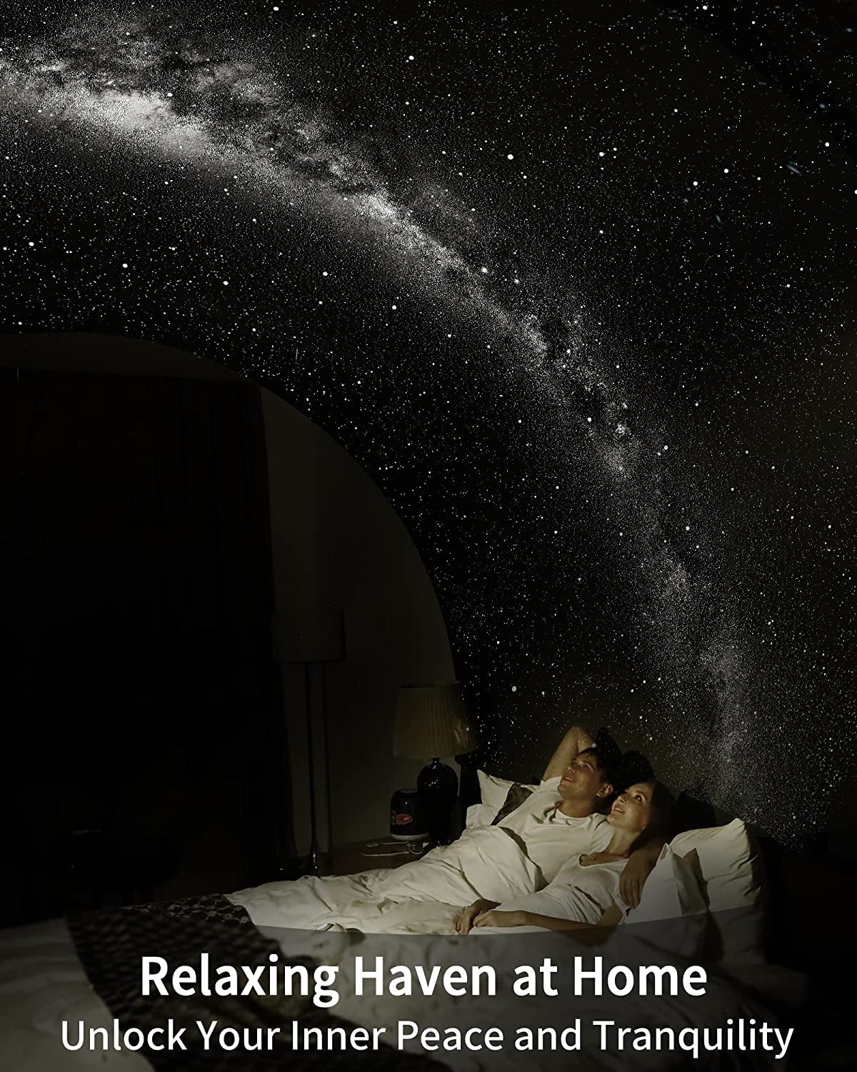 Ultra Clear Home Planetarium Star Projector - Create a Galaxy in Your Bedroom. Perfect Gift Idea for Her, Girlfriend, Women, Wife on Birthdays, Anniversaries, or Valentine's Day. Provides Stress Relief and Adds a Relaxing Night Light for Room Decor.
