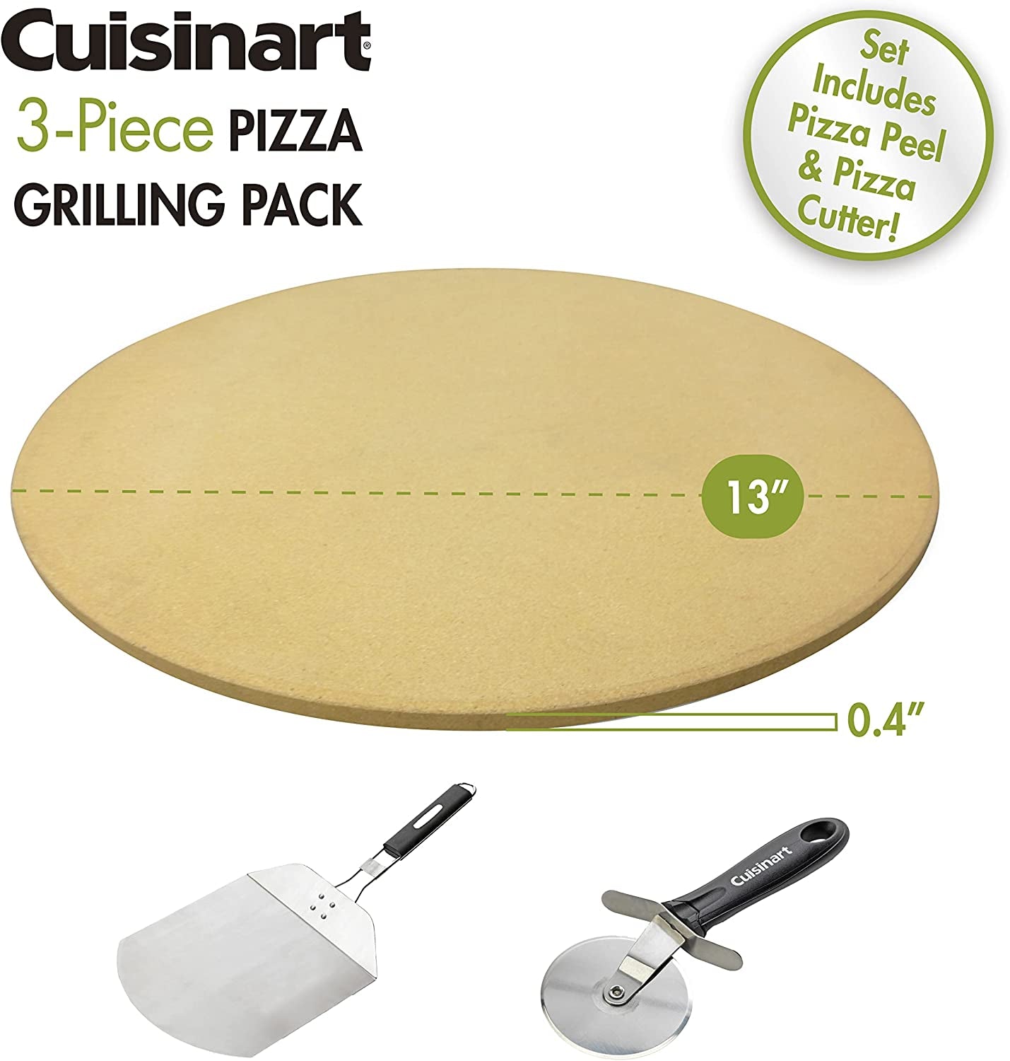 Stainless Steel and Black Pizza Grilling Stone