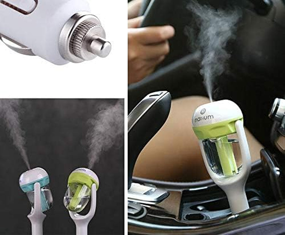 Portable Car Humidifier - Aromatherapy Diffuser for Car Interior Decor - Non-Spillable 50ml  - Blue