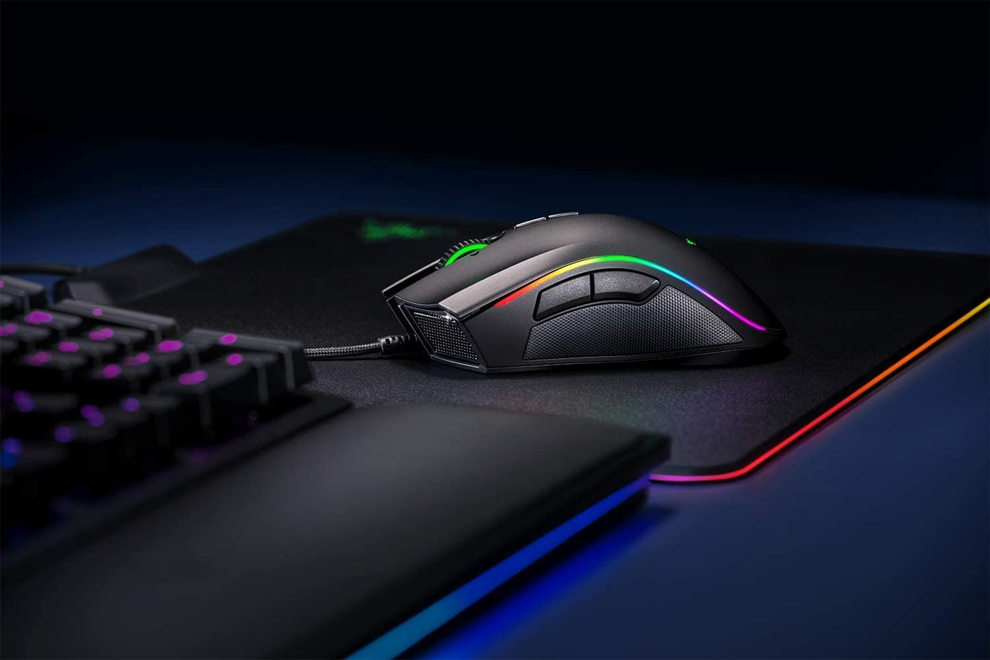 High-Performance Wired Gaming Mouse: 16,000 DPI Optical Sensor - Chroma RGB Lighting - 9 Programmable Buttons - Mechanical Switches