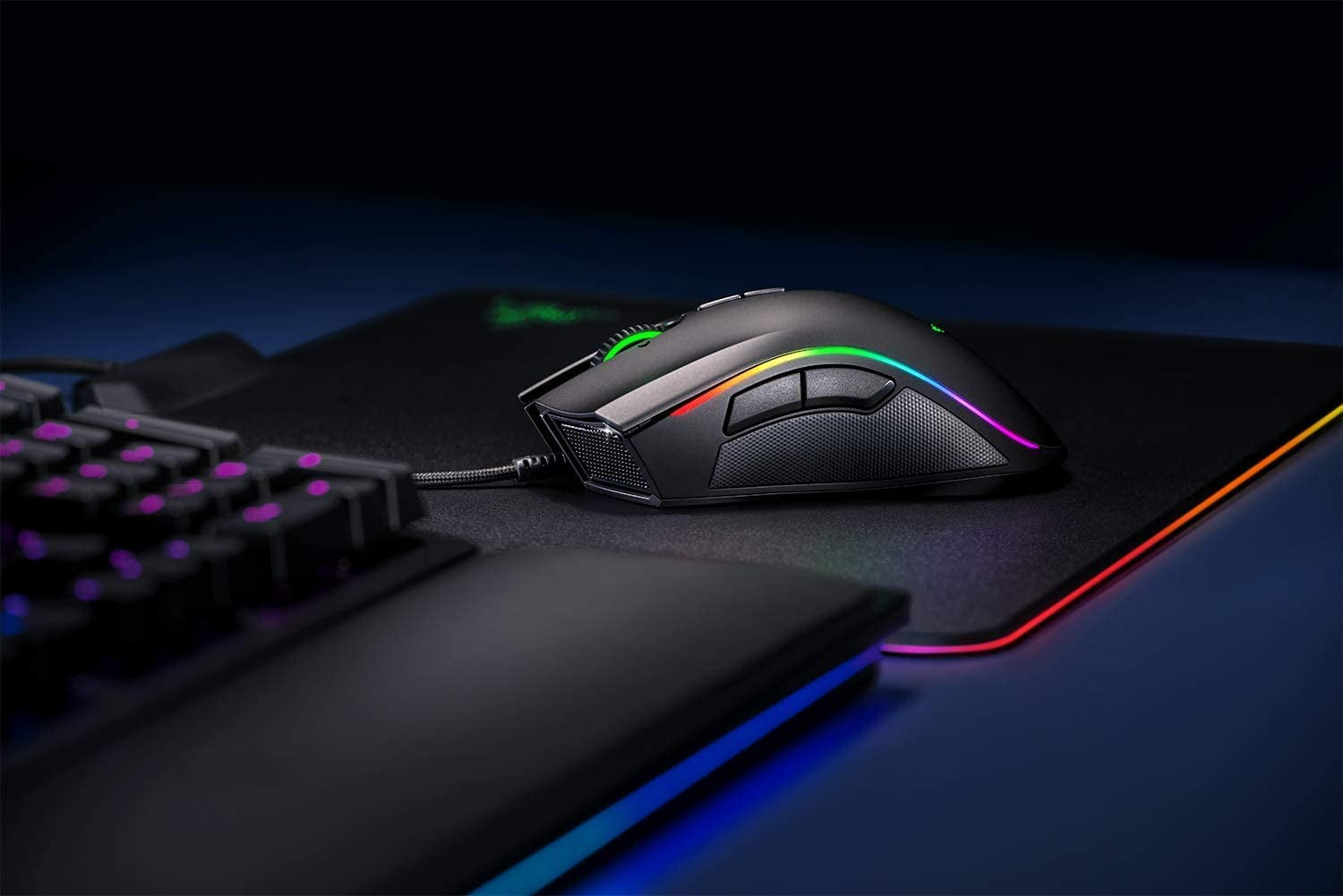High-Performance Wired Gaming Mouse: 16,000 DPI Optical Sensor - Chroma RGB Lighting - 9 Programmable Buttons - Mechanical Switches