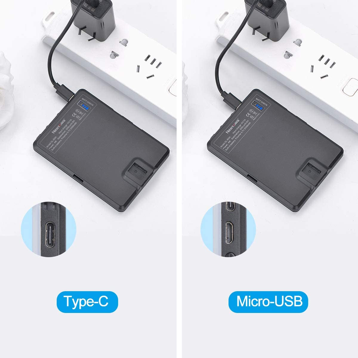 High Power 60 LED Rechargeable Clip Fill Video Light with Front & Back Clip - Adjustable 3 Light Modes for Phone, iPhone, Android, iPad, Laptop - Ideal for Makeup, Vlogging, TikTok, and Video Conferencing