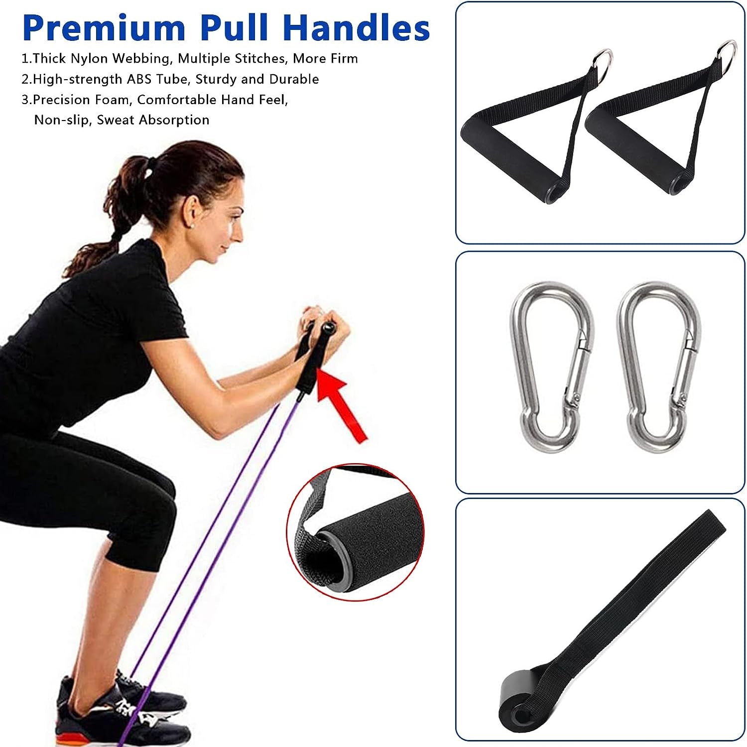 Set of 5 Resistance Bands - Elastic Workout Bands designed for Resistance Training, Pull Up Assistance, Physiotherapy, and Fitness; Long and Durable Exercise Bands suitable for Home or Gym Workouts.