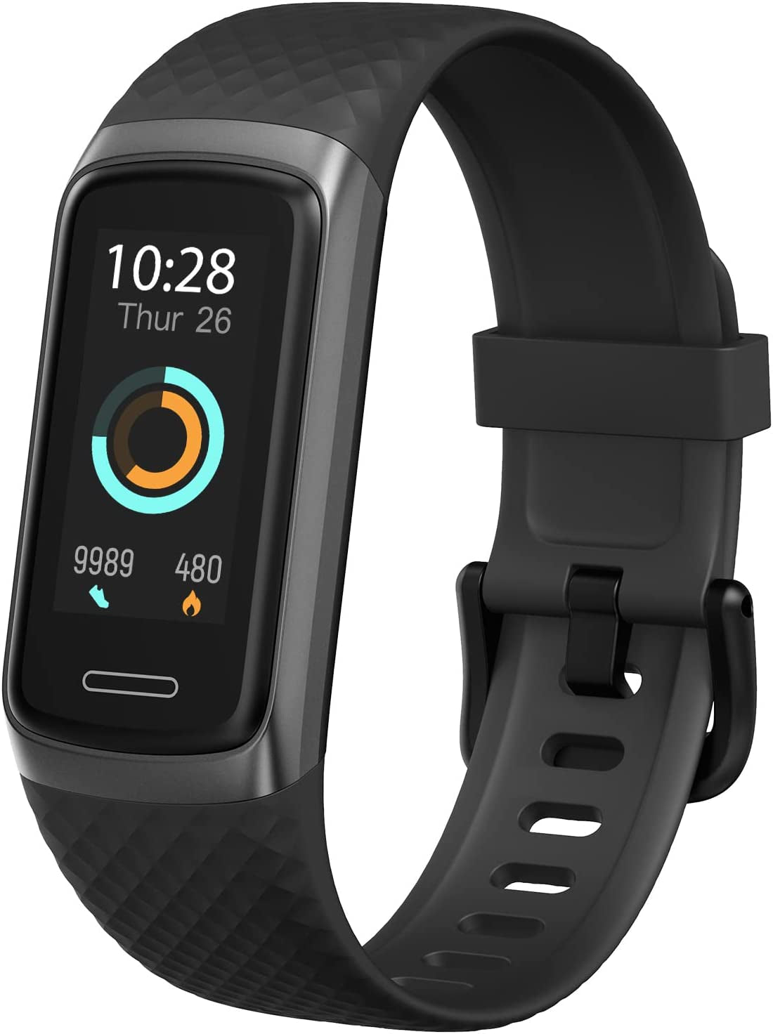 IP68 Waterproof Fitness Tracker Watch: Heart Rate, Blood Oxygen, Sleep Monitor, 14 Sport Modes. Step Counter, Android & iOS Compatible Wrist Band for Men, Women, Ladies.