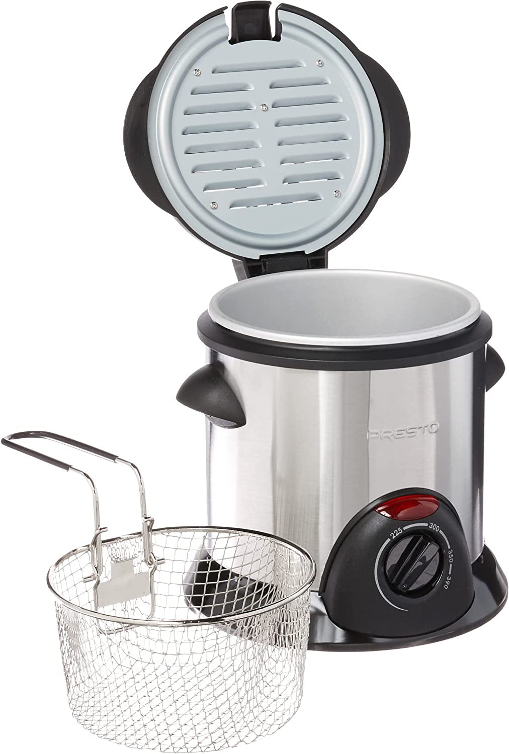  Stainless Steel Electric Deep Fryer - Silver