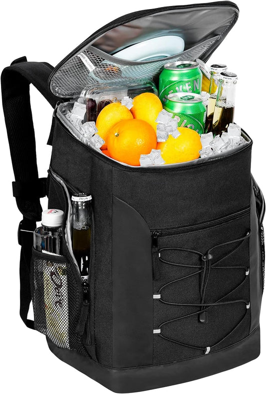 Insulated Leak-Proof Backpack Cooler for Men and Women - Waterproof Soft Cooler Bag for Camping, Hiking, Beach, Picnics, and Fishing - Holds 36/32 Cans