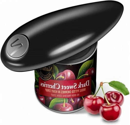 Handsfree Electric Can Opener - Best Kitchen Aid for Seniors, Arthritis-Friendly Electric Jar and Bottle Opener - Essential Home Gadget for Women, Small Kitchen Appliances for Dorm Rooms, and Camping Gadgets
