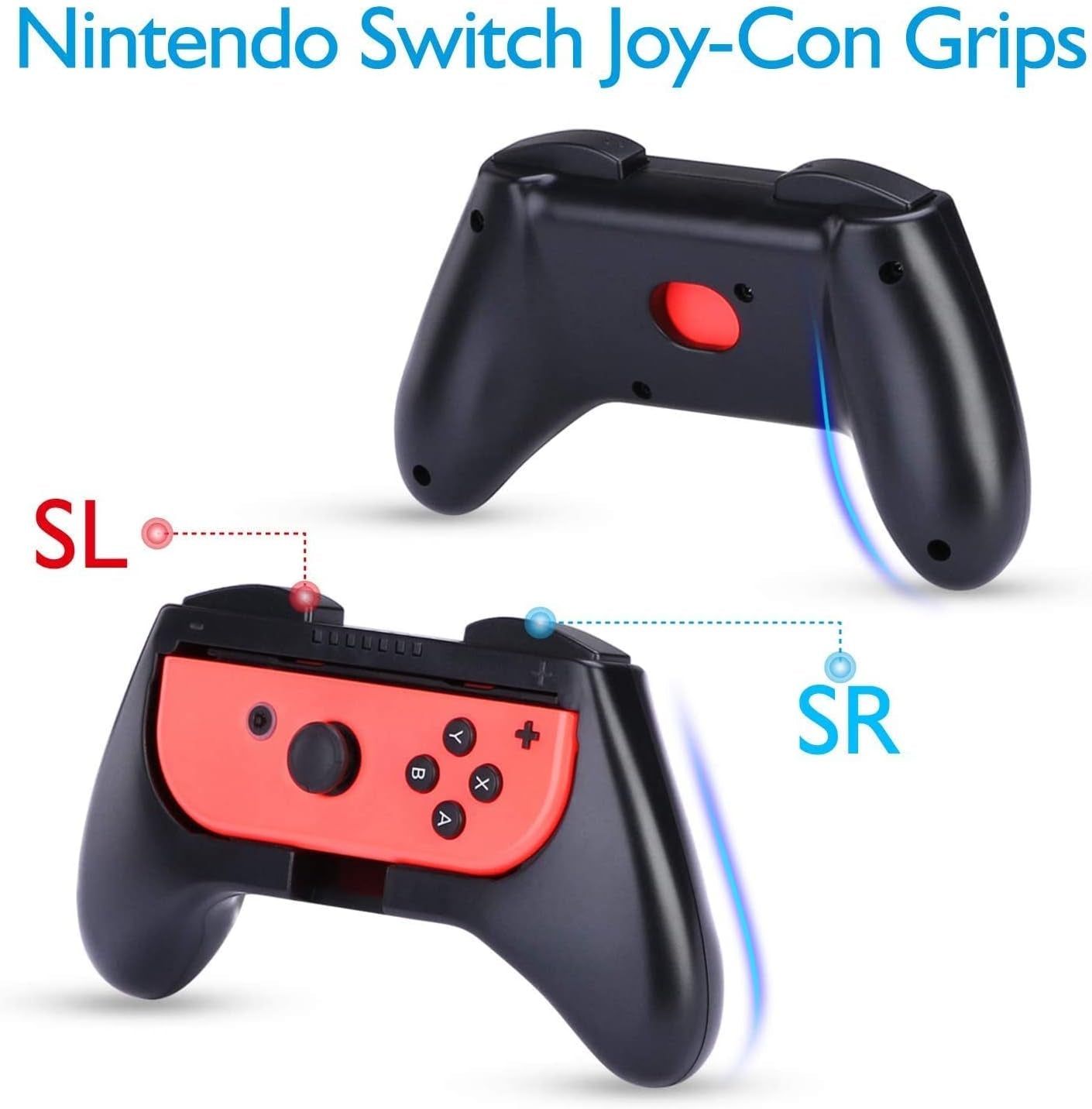 Comprehensive Nintendo Switch Accessory Bundle: Case, Pouch, Cover, Joycon Grips, PlayStand, Screen Protector, Thumb Grips, and Caps