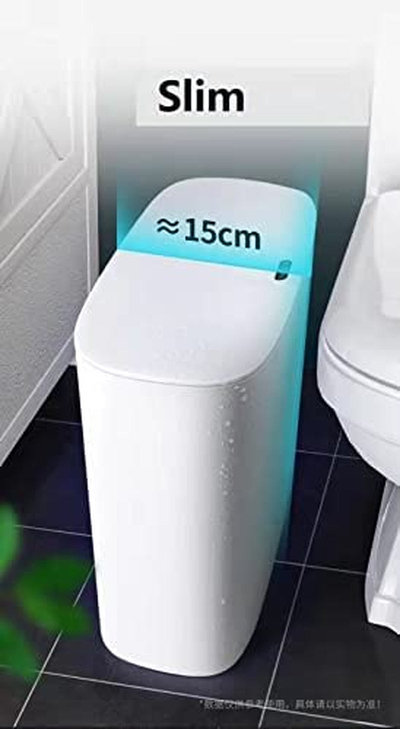 martSensor Motion Sensor Trash Can: A Touchless Garbage Bin designed for Bathroom use. It offers an Odor-Free Solution for Home and Organic Kitchen Waste with a generous 11Ltr/3Gal Capacity