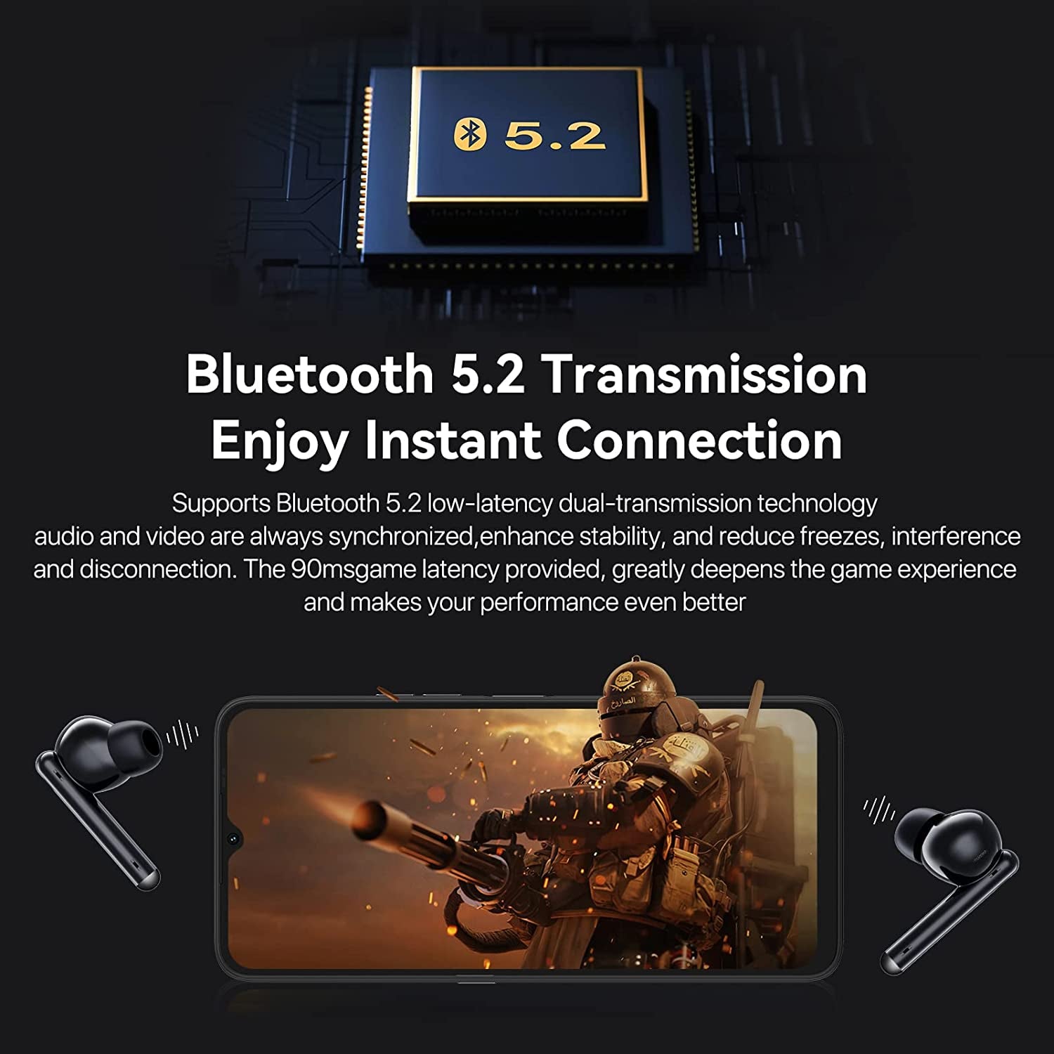 Ablebuds Free Bluetooth Earbuds with Wireless Connectivity, 45Db Active Noise Cancellation, Customizable ANC Modes, Enhanced Call Quality with AI, 27-Hour Playtime, Bluetooth 5.2 Headset