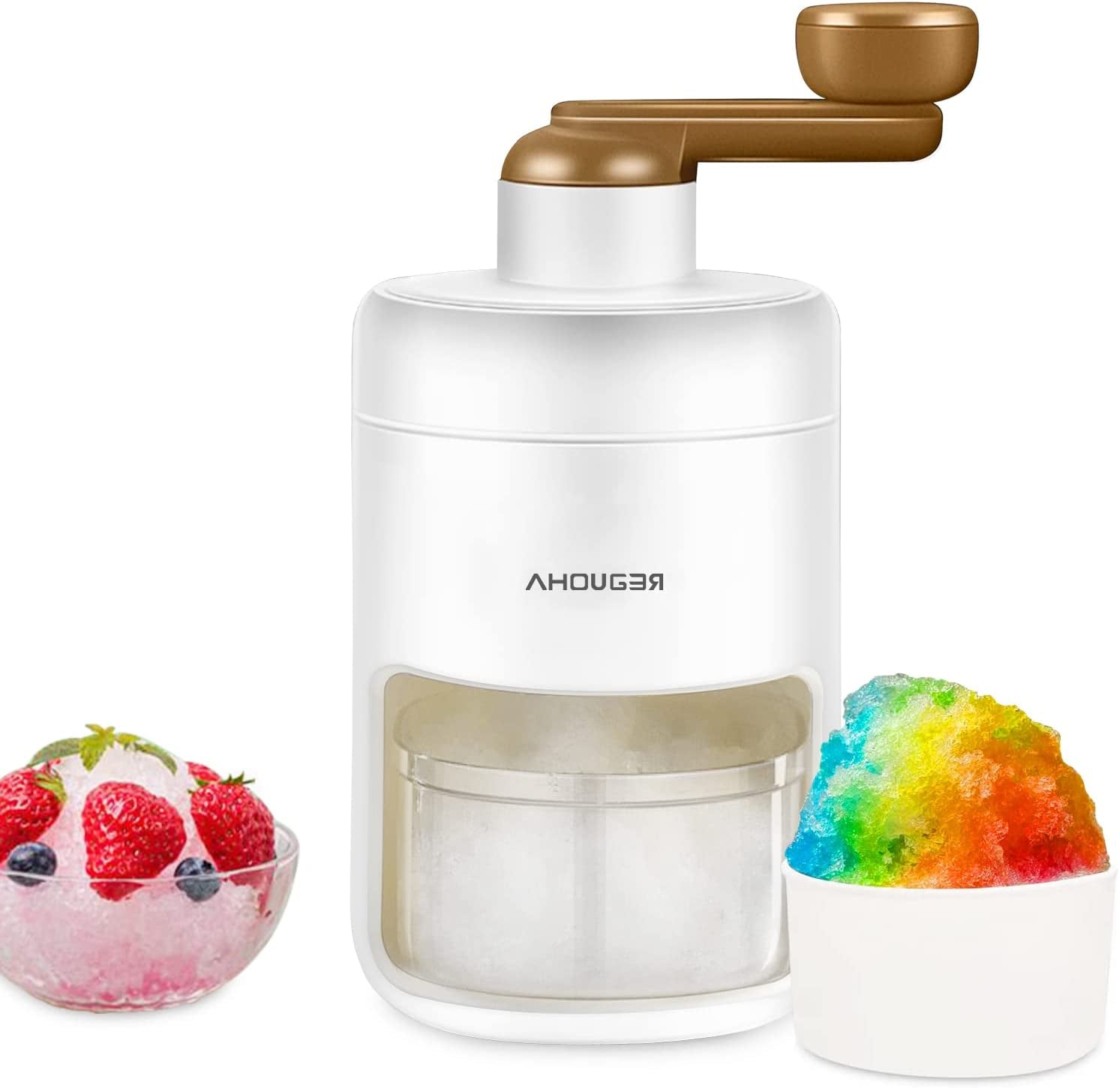 Premium Portable Ice Shaver Machine 2023: Enjoy Shaved Ice and Snow Cones Anywhere with Free Ice Cube Trays - BPA-Free