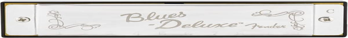 Blues Deluxe Harmonica in the Key of C with Chrome Finish