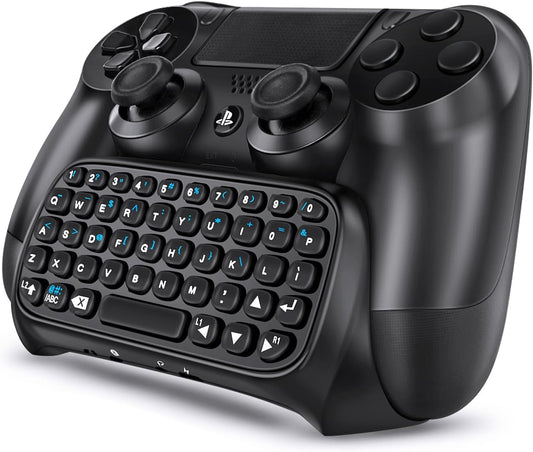 PS4 Chatpad - Compact Design QWERTY Keyboard Attachment for PS4 Controllers. Ultimate Gamepad Keyboard for Playstation 4, compatible with PS4, PS4 Slim, and PS4 Pro.