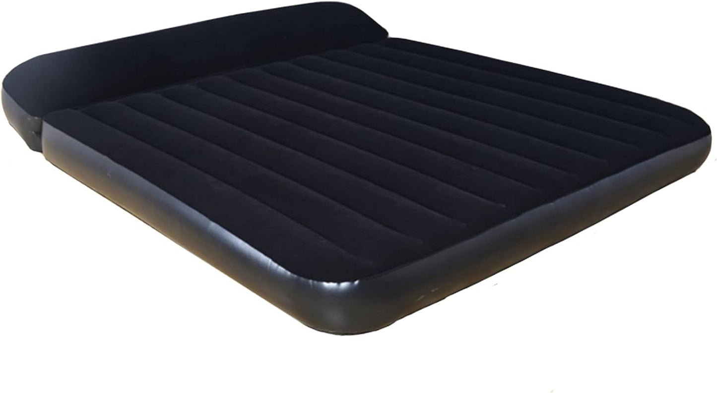 Queen Size Blow-Up Mattress with Deluxe Pillow - 13" Deep, Perfect for Camping and Outdoor Adventures.