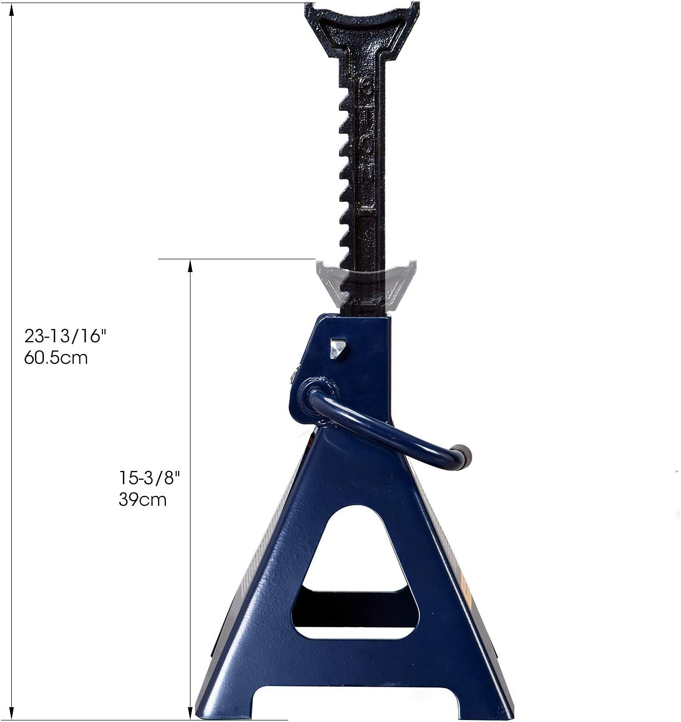 Torin Steel Jack Stands - These are Double Locking Jack Stands with a 6-Ton (12,000 lb) Capacity. They come in a striking Blue color and are sold as a Pair.