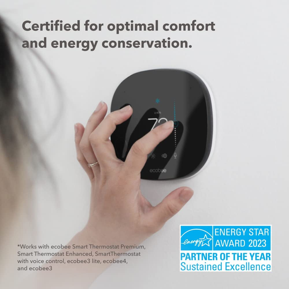 Voice-Controlled Smart Thermostat: Programmable WiFi Thermostat, Compatible with Siri, Alexa, and Google Assistant, Ideal for Smart Homes