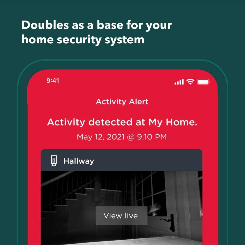 Indoor Wifi Security Camera - Smart Home Security System, 1080P HD, 180 Degree FOV, Night Vision, 2-Way Audio, Apple HomeKit and Alexa Compatible